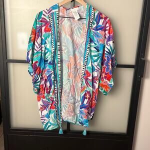 LA BLANCA Tropics Of Tropez Kimono Cover Up One Size